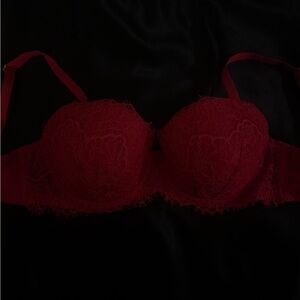 Victoria's Secret Red Lace Bra ( 32DD )